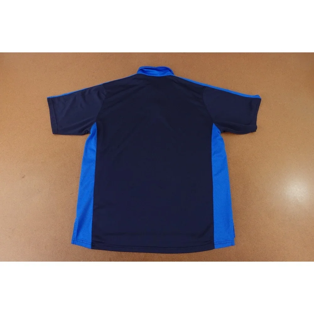 Nike Dri Fit Men's Size XL Blue Colorblock Short Sleeve Polo Shirt